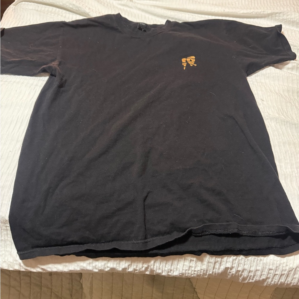 10.Deep Tiger Print Vintage T-Shirt  - L - Black